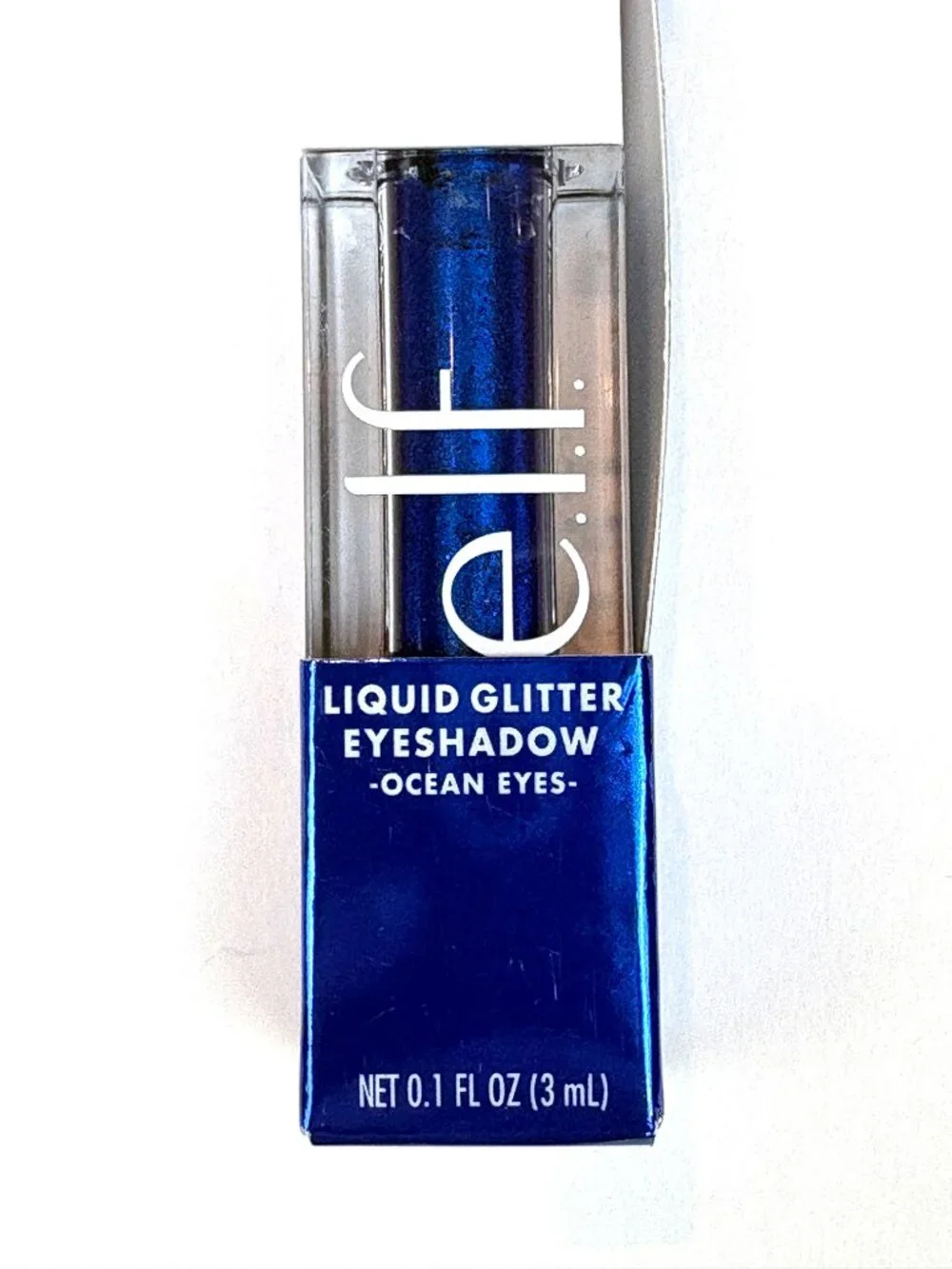e.l.f. Cosmetics Liquid Glitter Eyeshadow Ocean Eyes - Deep royal blue. New
